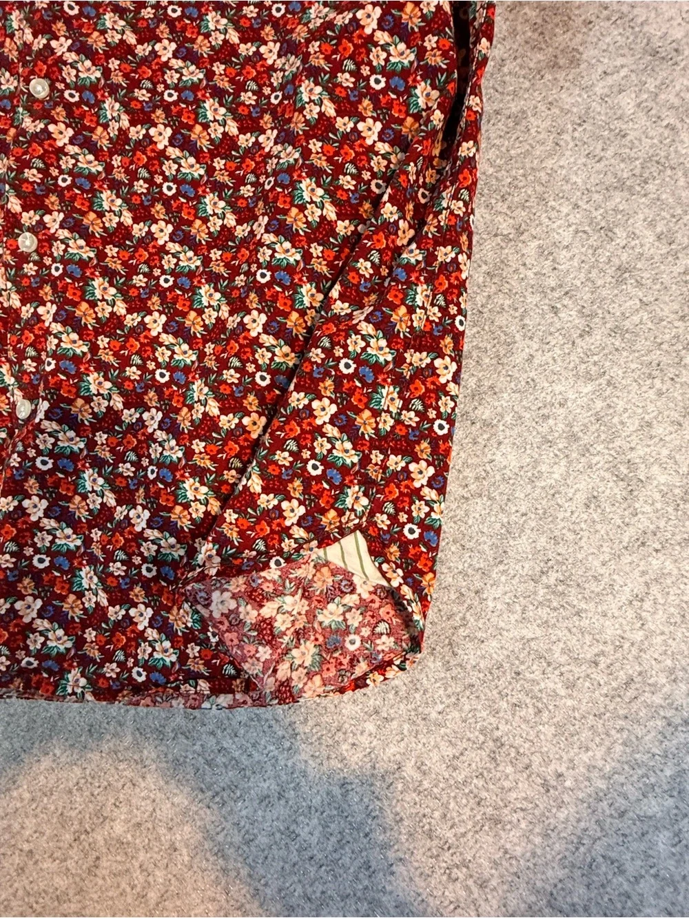 Cactus Man Ricky Singh Floral Button Down Shirt Men’s Large 100% Cotton